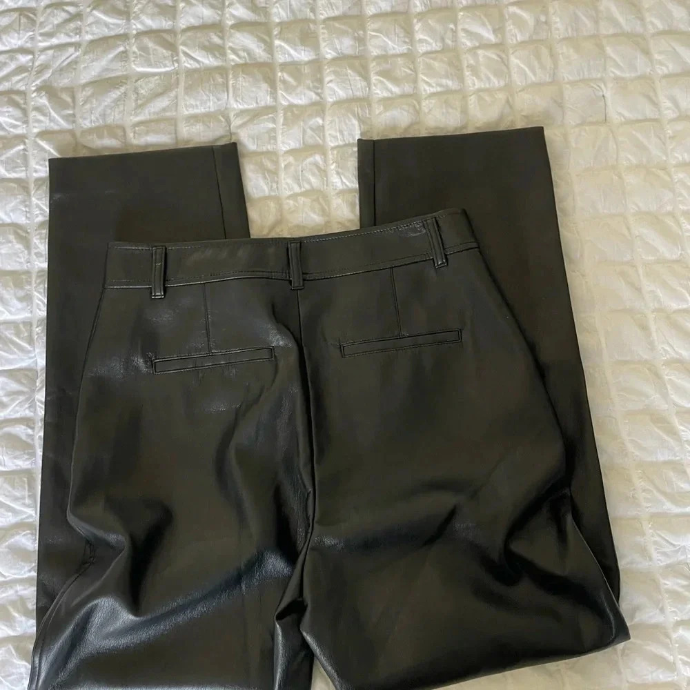 Aritzia Babaton vegan leather straight leg pants - Picture 10 of 11